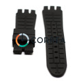 Каучуковый ремешок для часов Swatch Irony The Chrono черный RKS-001 - 3